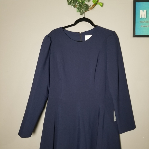 Gal Meets Glam Blue Celeste Plus Size Mini Dress - Picture 4 of 15